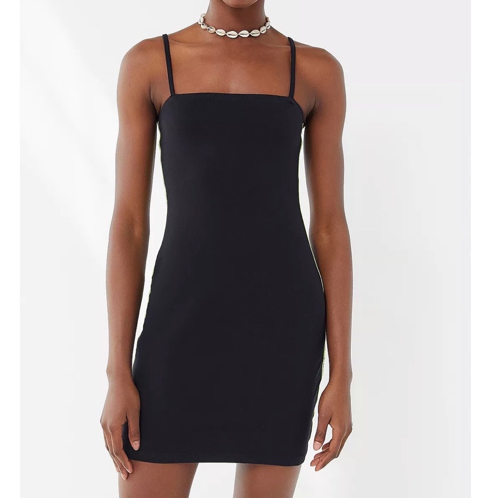 Black Spaghetti Strap Mini Dress - Bodycon Fila Urban Outfitters Exclusive